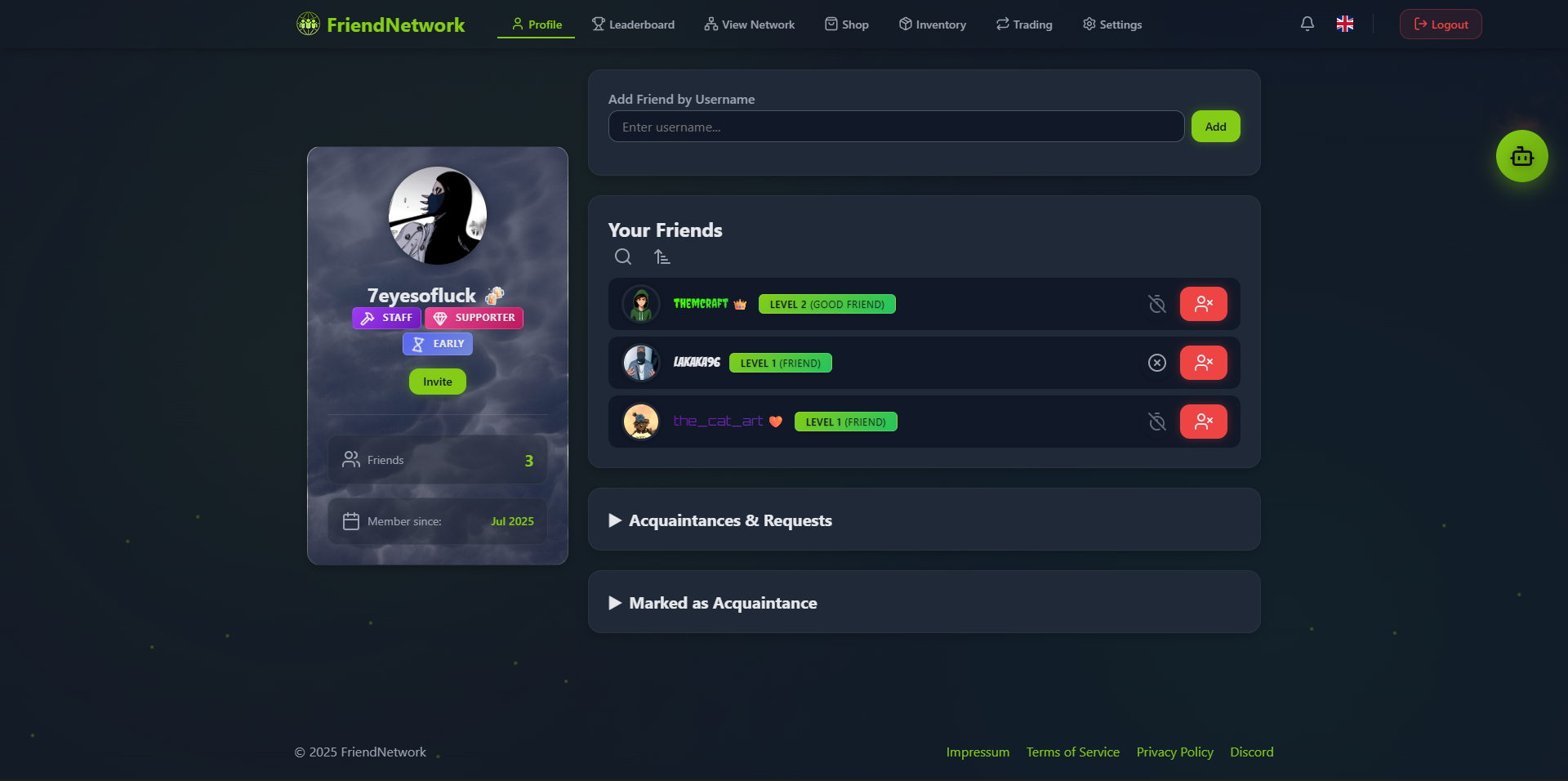 FriendNetwork Preview